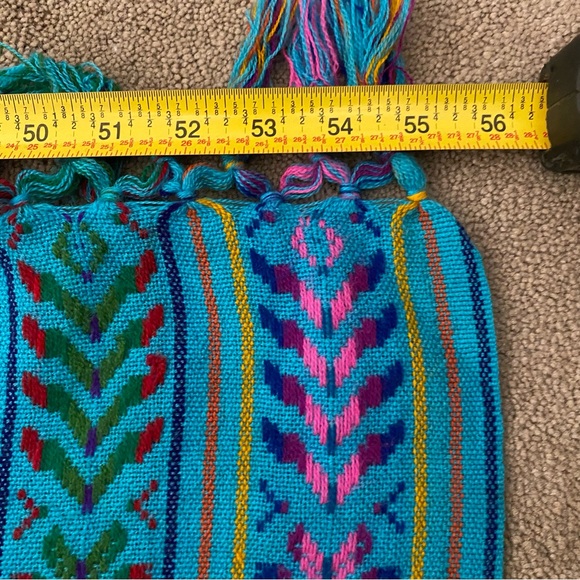 Mexican Artesanía  Colorful Striped Throw Blanket - Picture 13 of 13